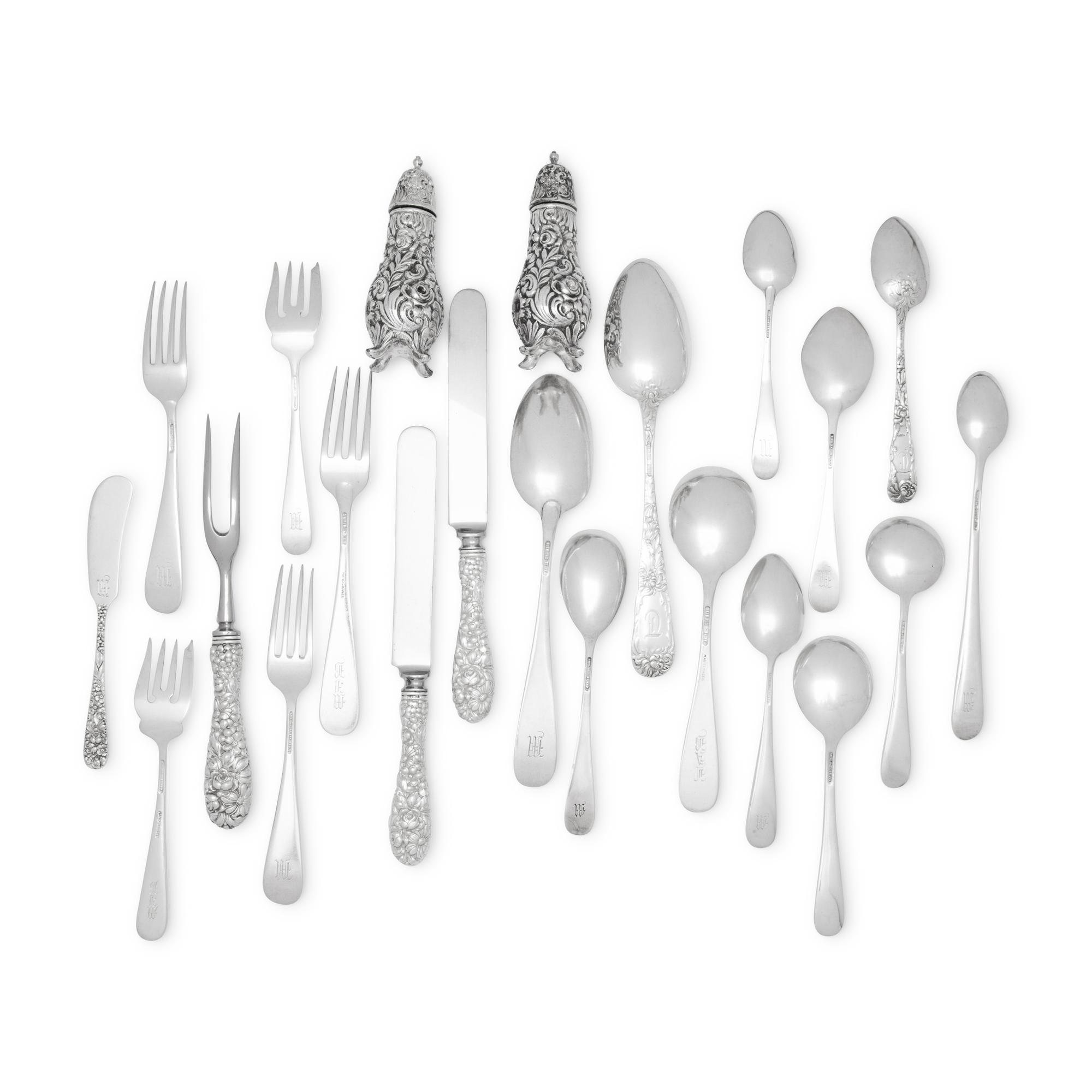 An American Silver Flatware Service
