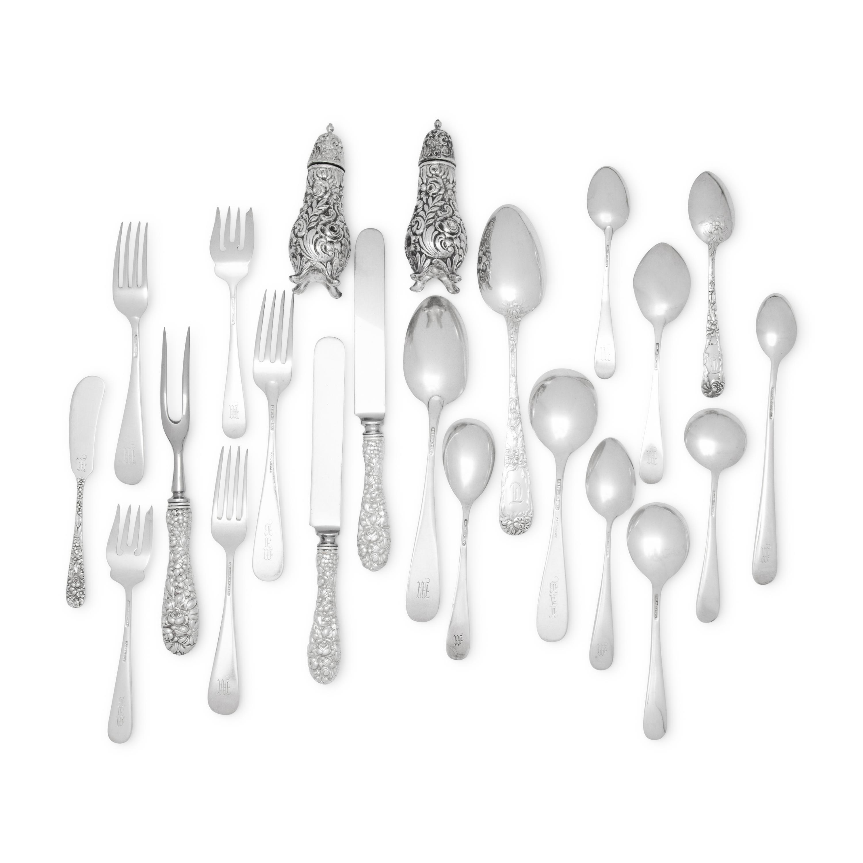 An American Silver Flatware Service