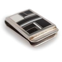 Sterling Silver and Mosaic Inlay Money Clip