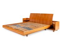 Parallele Bed with Side Tables