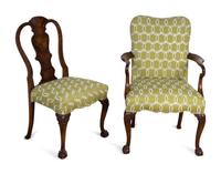 A Set of Eight George II Style Mahogany Dining Chairs — 19TH/20TH CENTURY