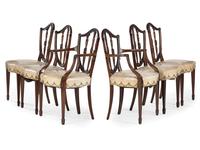 A Set of Twelve Federal Style Mahogany Chairs