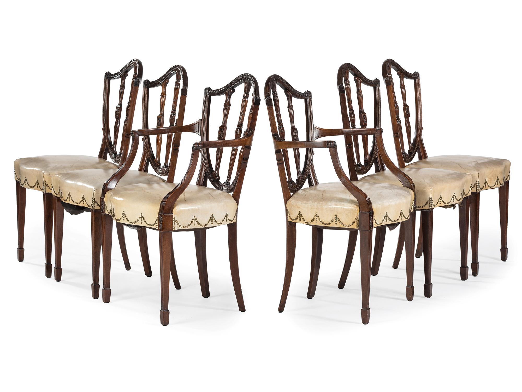 A Set of Twelve Federal Style Mahogany Chairs