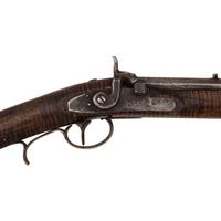 Shortened and Native Decorated Leman Percussion Trade Rifle