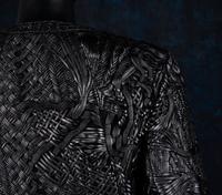 Chado Ralph Rucci Braided and Woven Leather Jacket