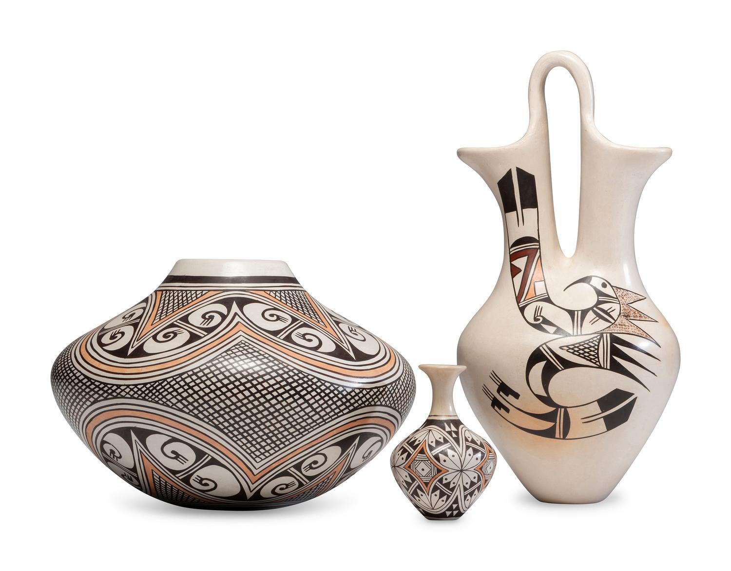 Pottery Wedding Vase and Jars