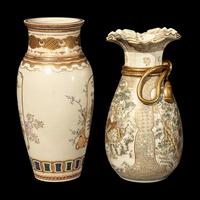 Two Japanese Satsuma Vases