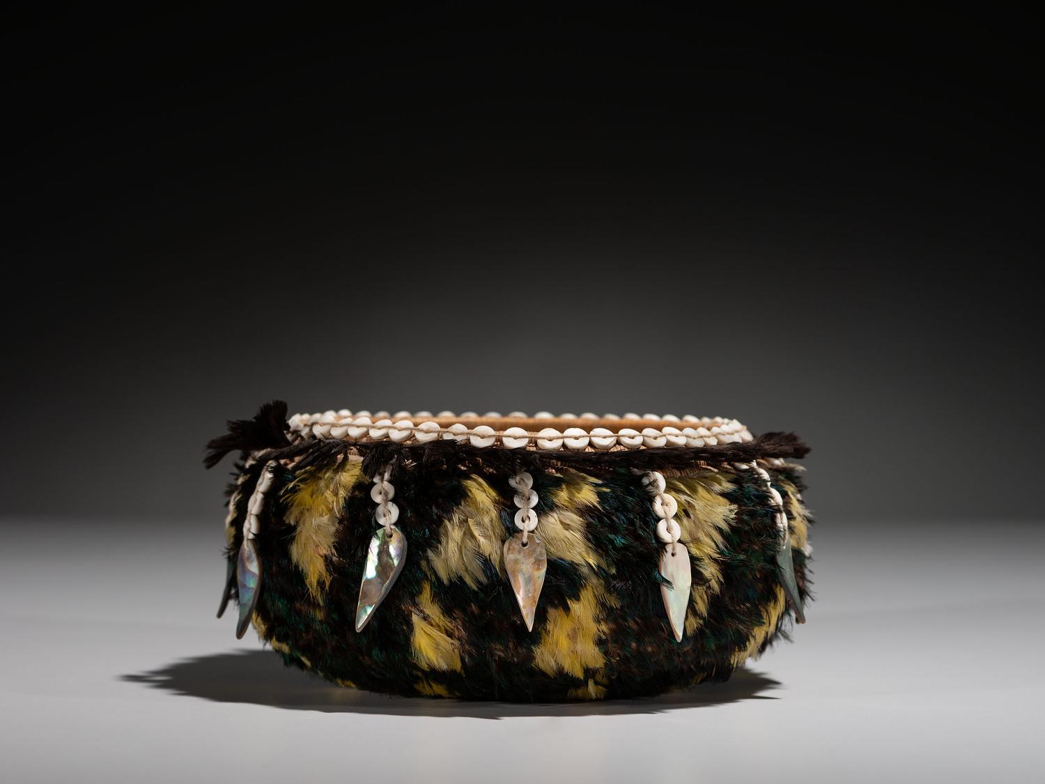 Pomo Gift Basket, with Abalone Shell Drops