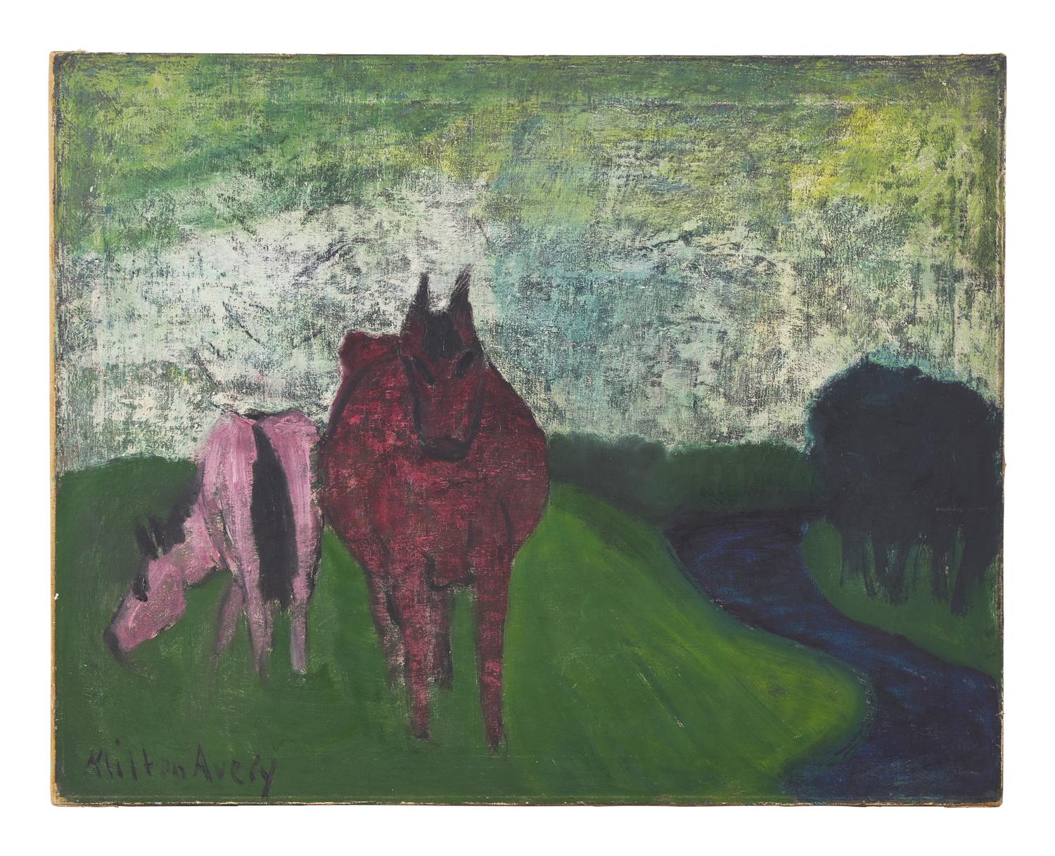 Horses in Spring , c. 1936