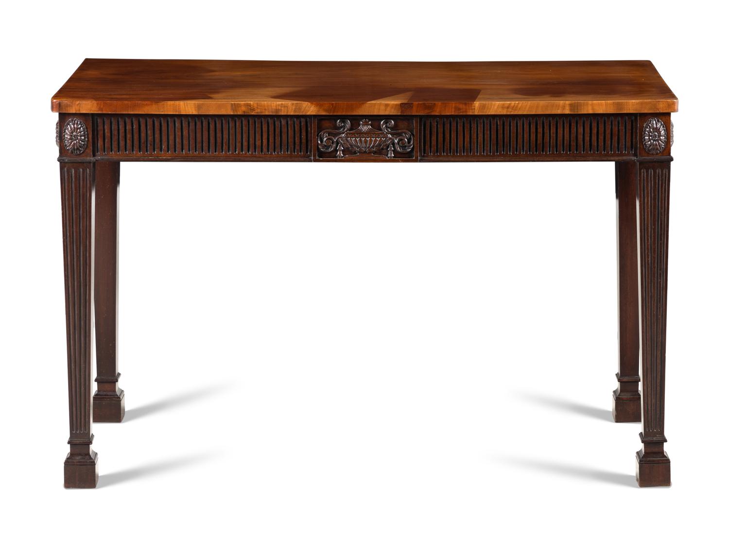 A George III Carved Mahogany Console Table