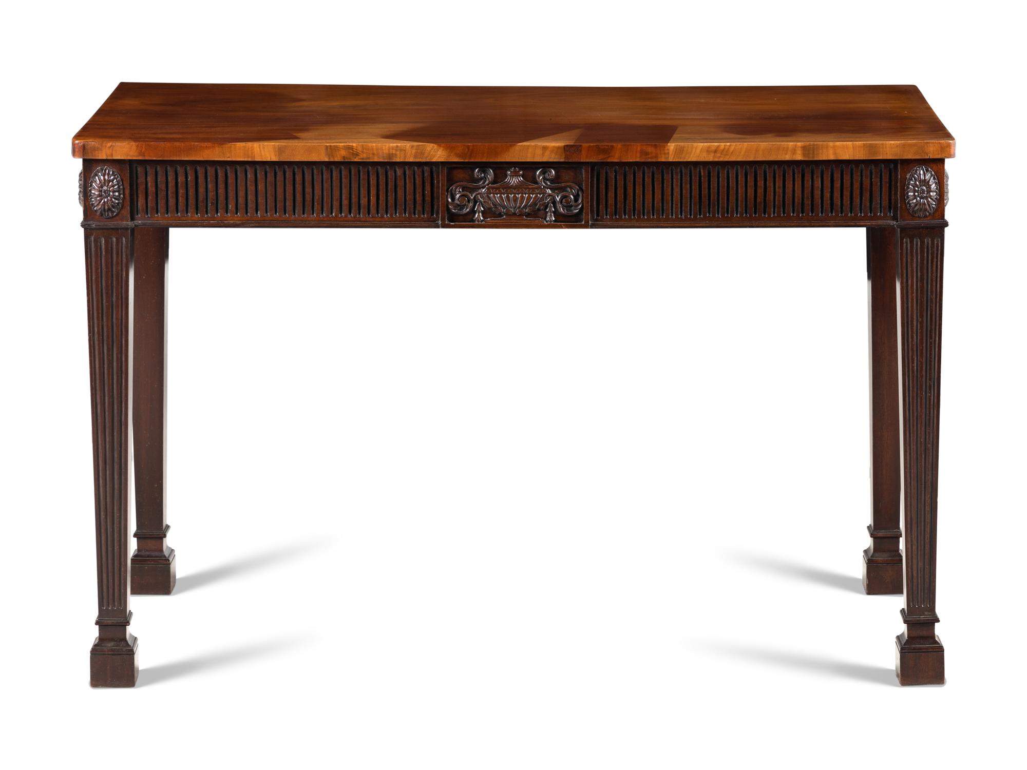 A George III Carved Mahogany Console Table