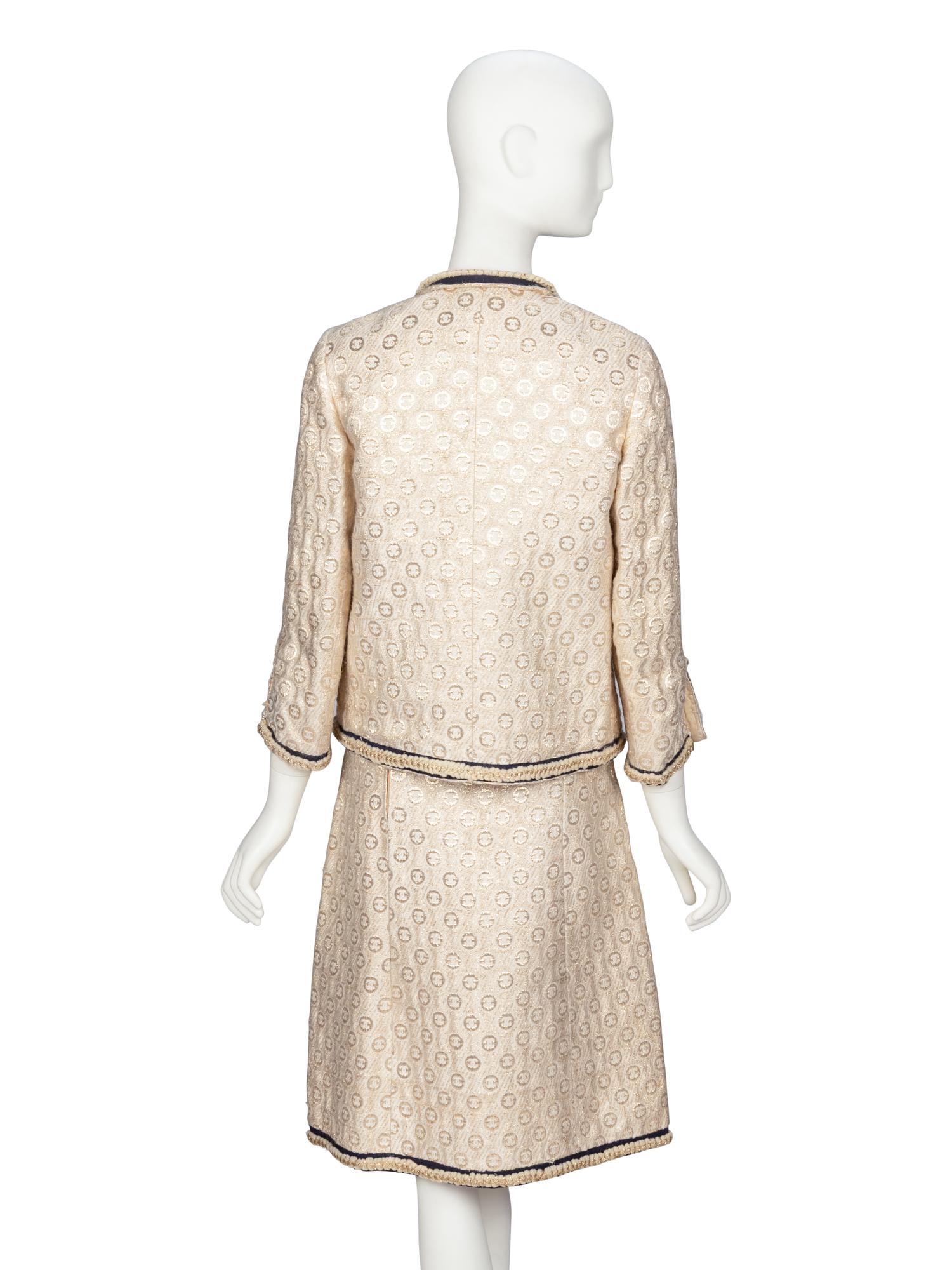 Dress Suit Attributed to Chanel Haute Couture, 1968