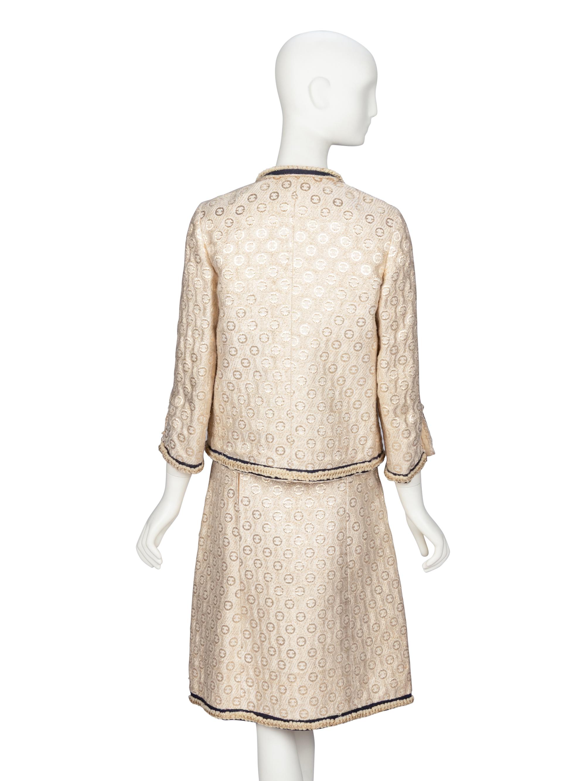 Dress Suit Attributed to Chanel Haute Couture, 1968