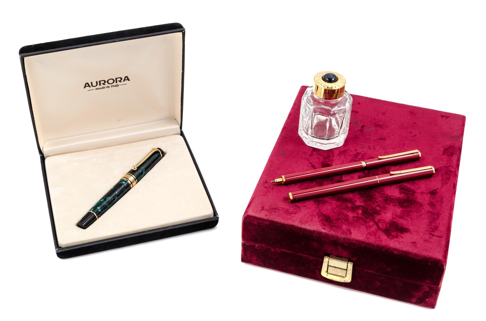 Two Aurora Fountain Pens