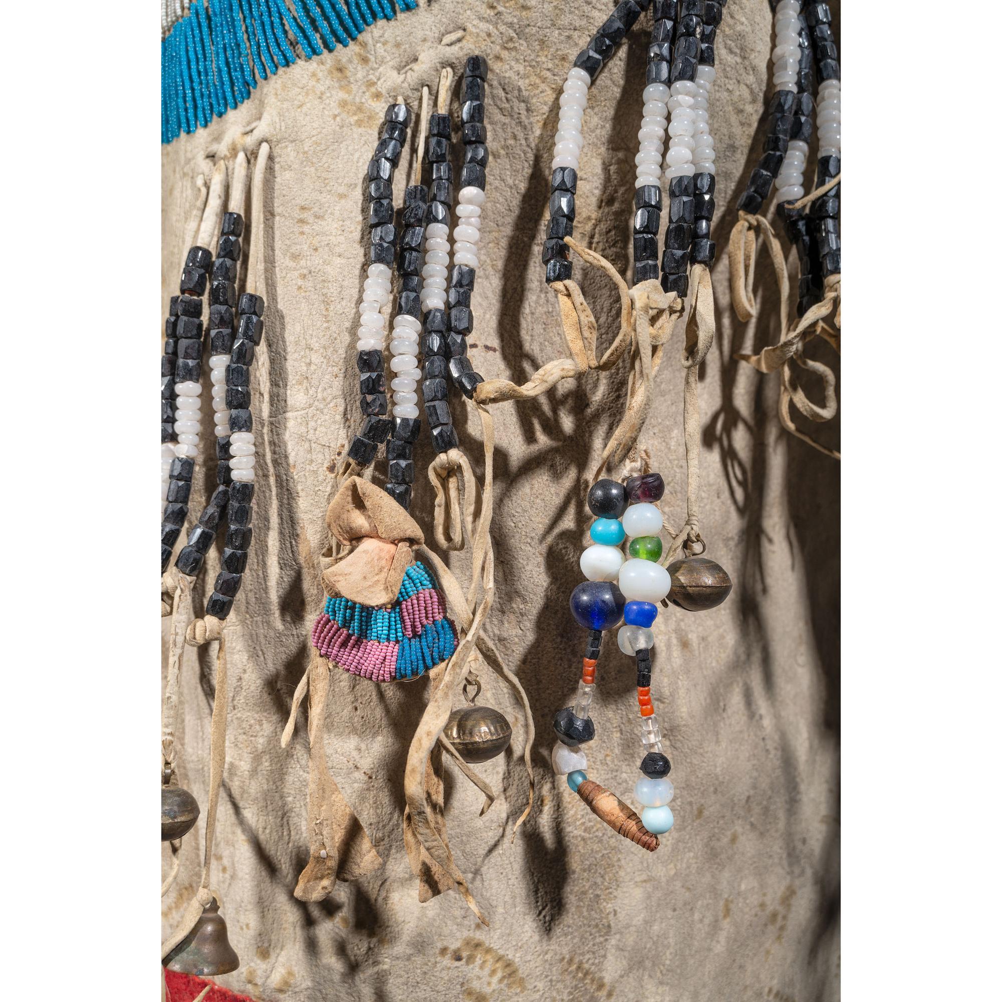 Blackfeet Beaded Hide Dress, Collected by U.S. Special Agent Johnson N. High (1842-1909)