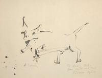 Willem de Kooning (American/Dutch, 1904-1997) - Untitled (Dog)