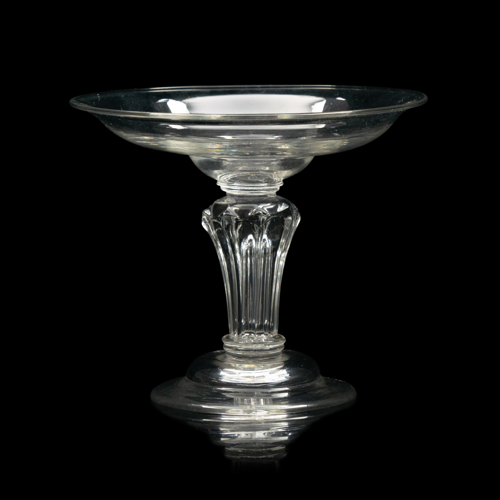 A Rare English Pedestal Stem Compote