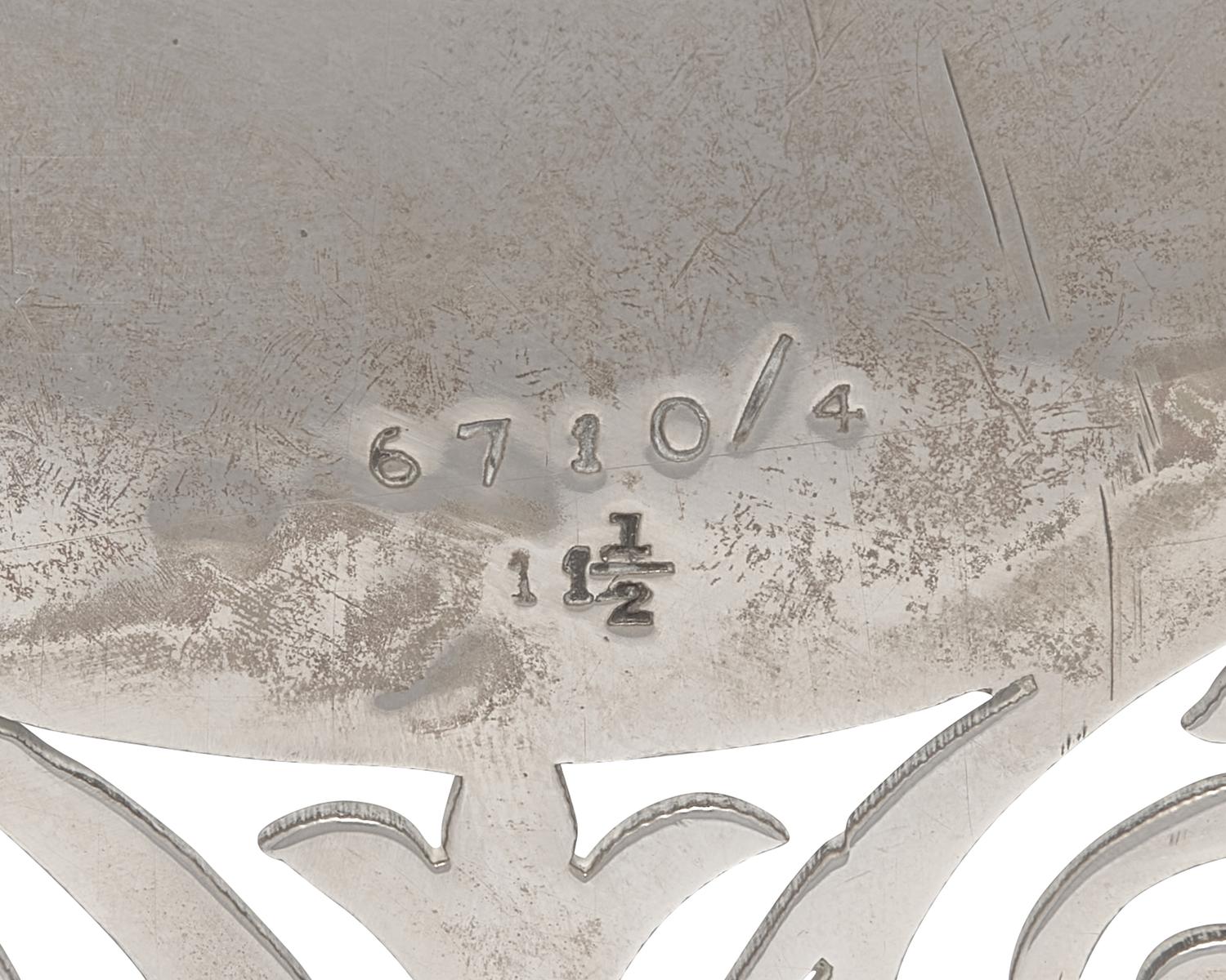 An Edwardian Silver Footed Reticulated Bowl