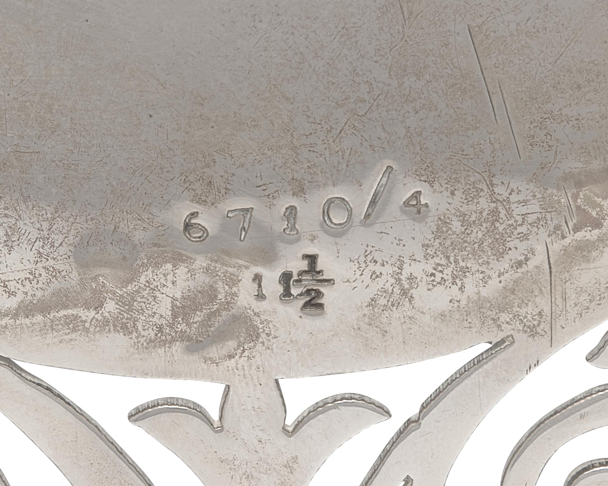 An Edwardian Silver Footed Reticulated Bowl
