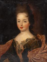 French School, 18th Century Portraits of Children (a pair of works) oil on linen