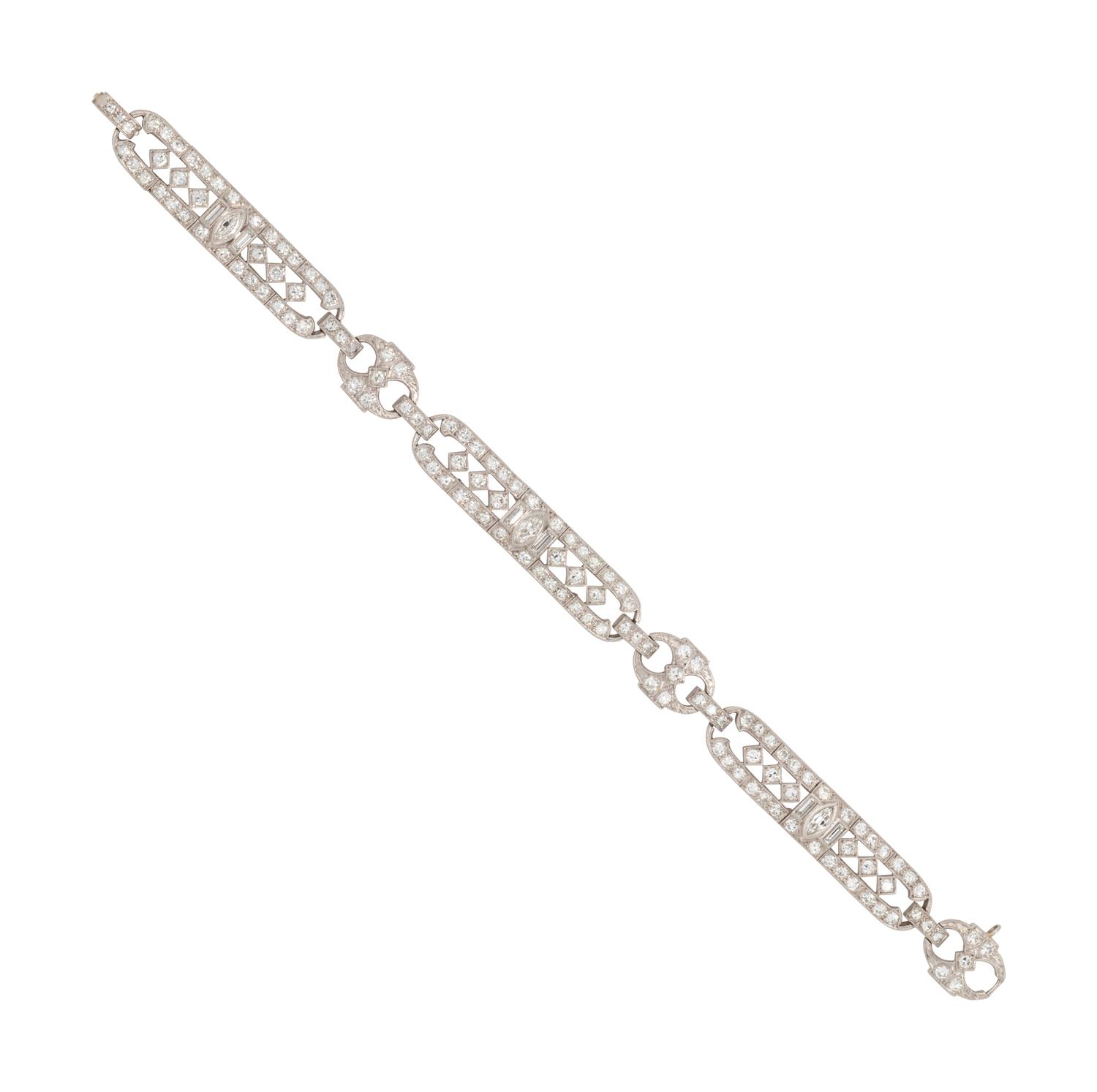 ART DECO, DIAMOND BRACELET
