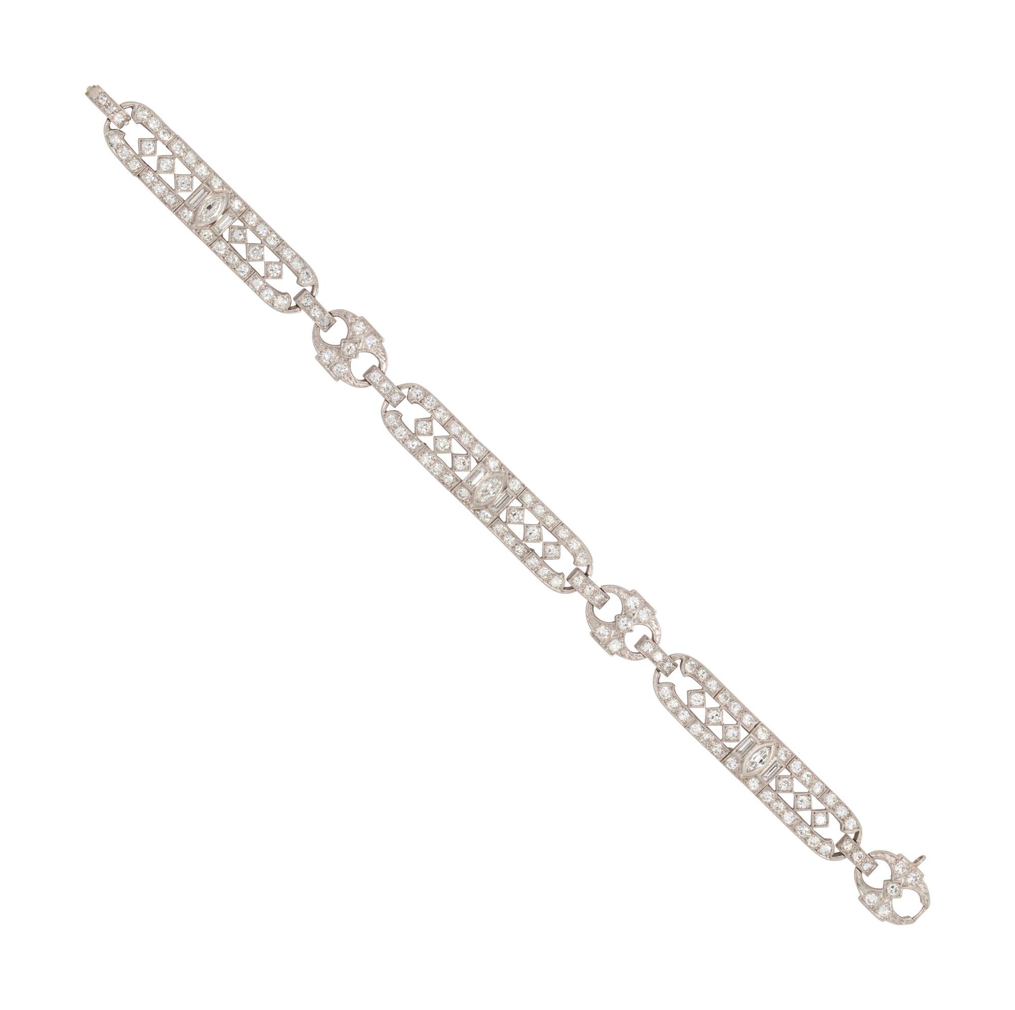 ART DECO, DIAMOND BRACELET