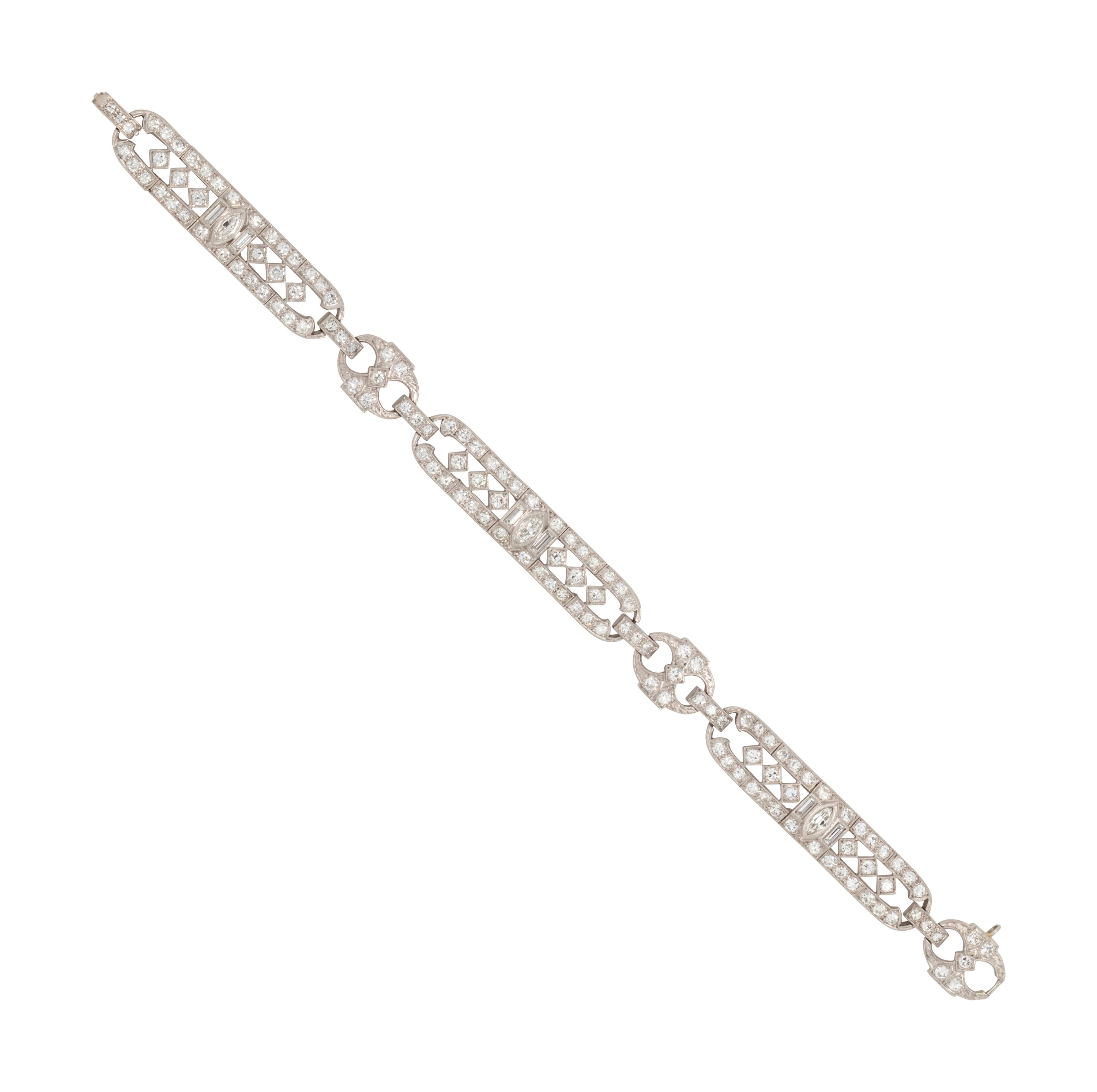 ART DECO, DIAMOND BRACELET