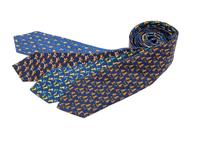 Four Salvatore Ferragamo Silk Ties,