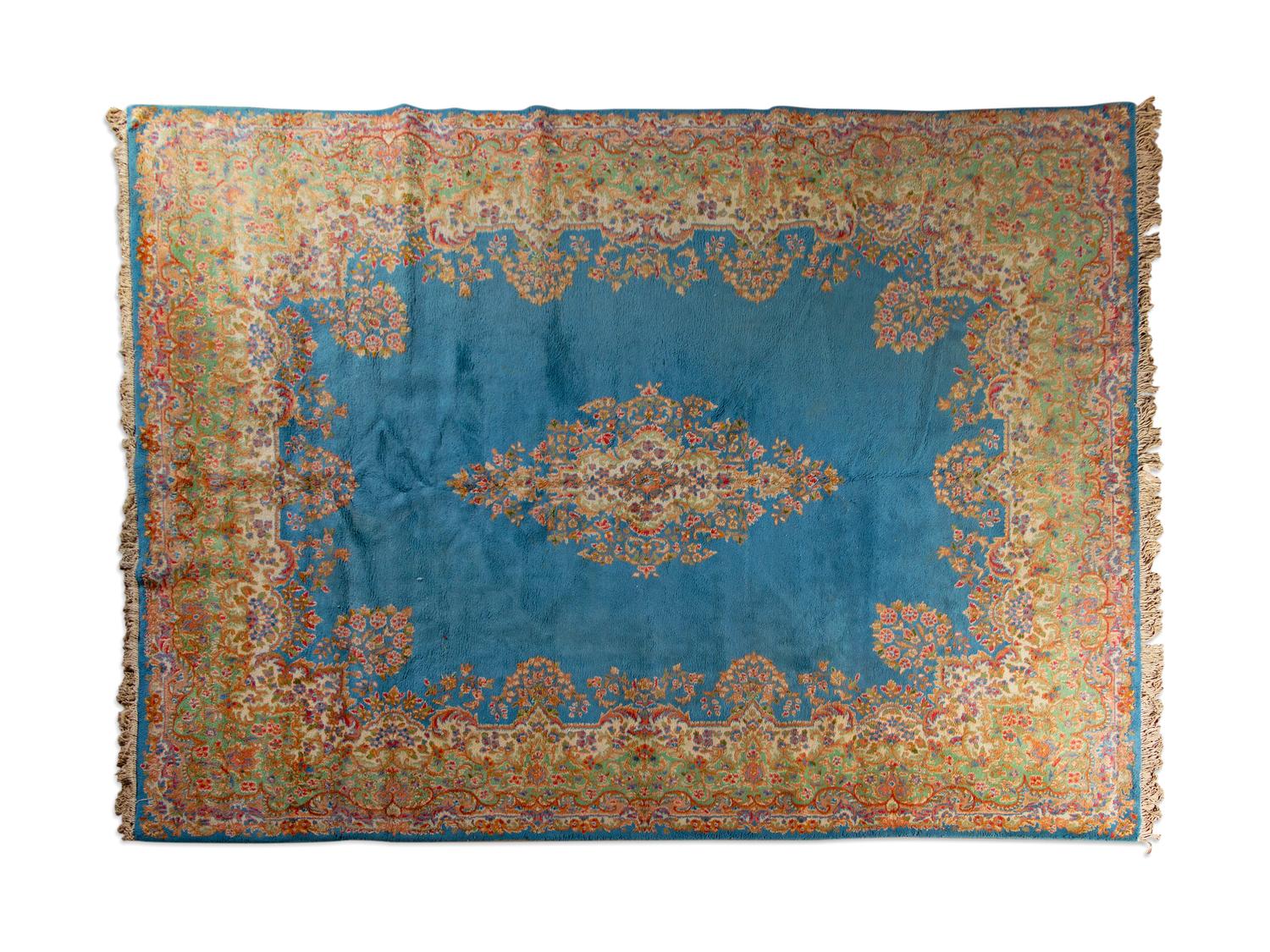 A Pastel Kirman Rug