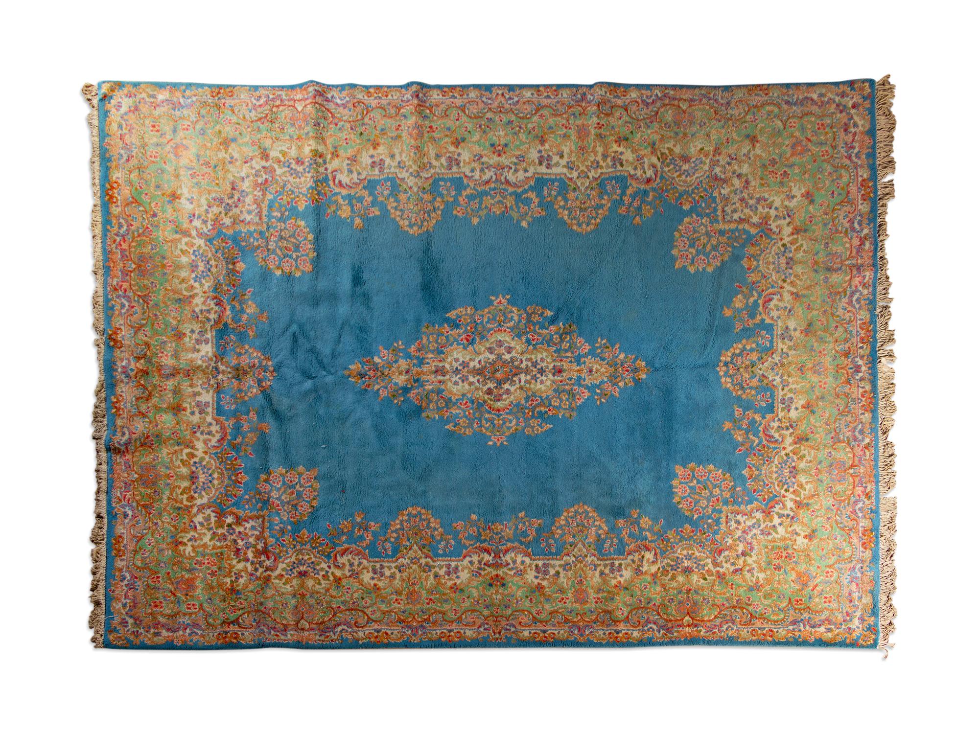 A Pastel Kirman Rug