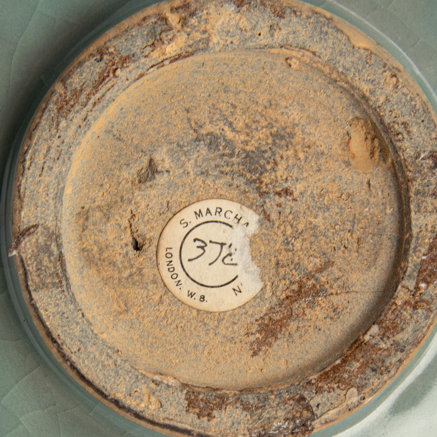 A Celadon Glazed Porcelain Cong Vase