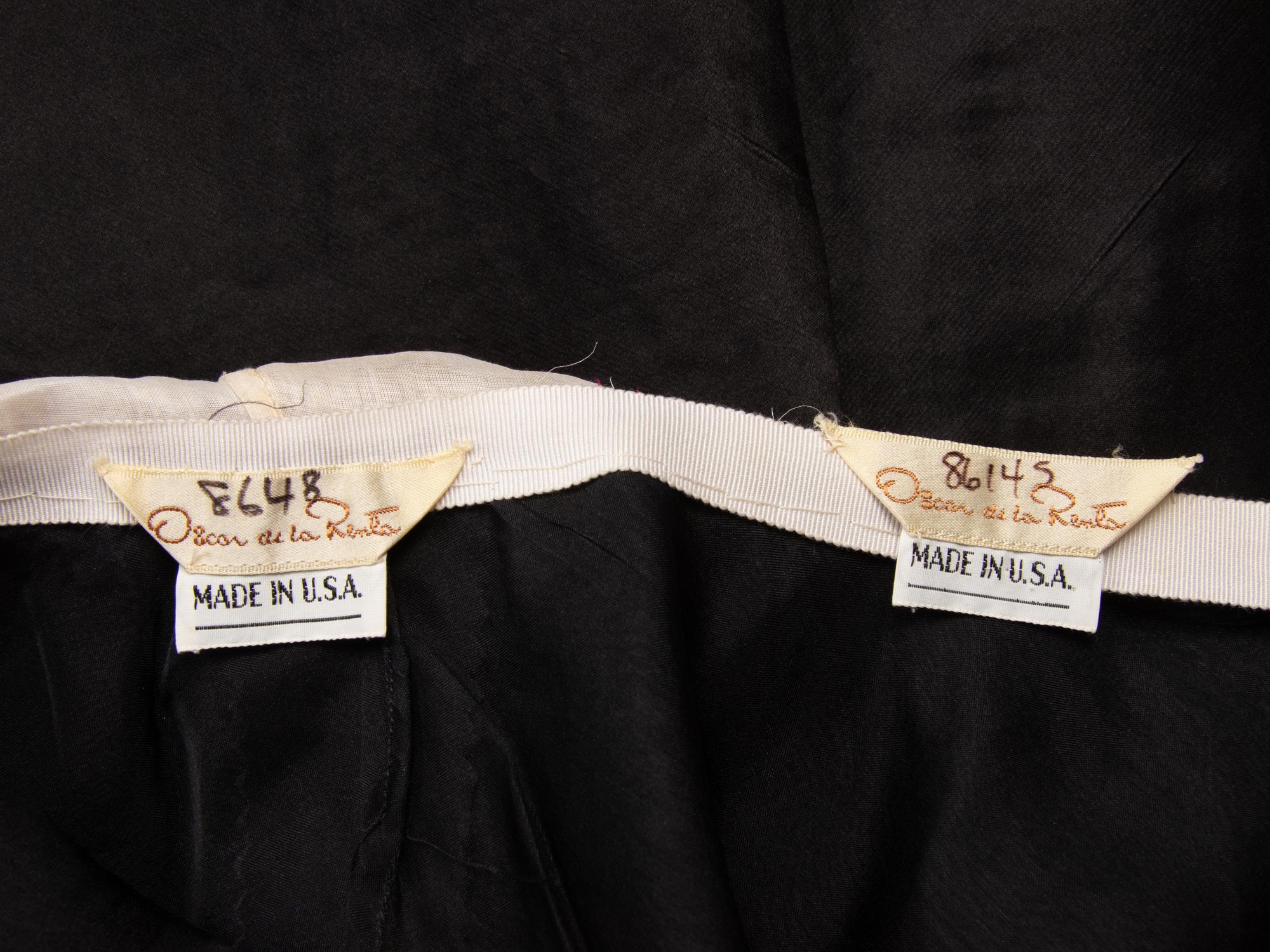 Oscar de la Renta, Evening Gown, 1980's Runway Sample