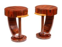 A Pair of Art Deco Style Rosewood Side Tables