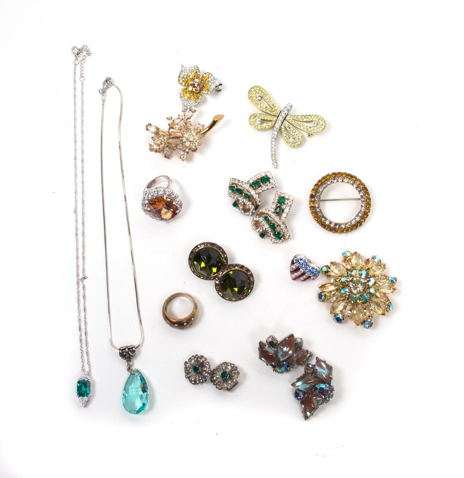 An Assortment of Costume Jewelry,