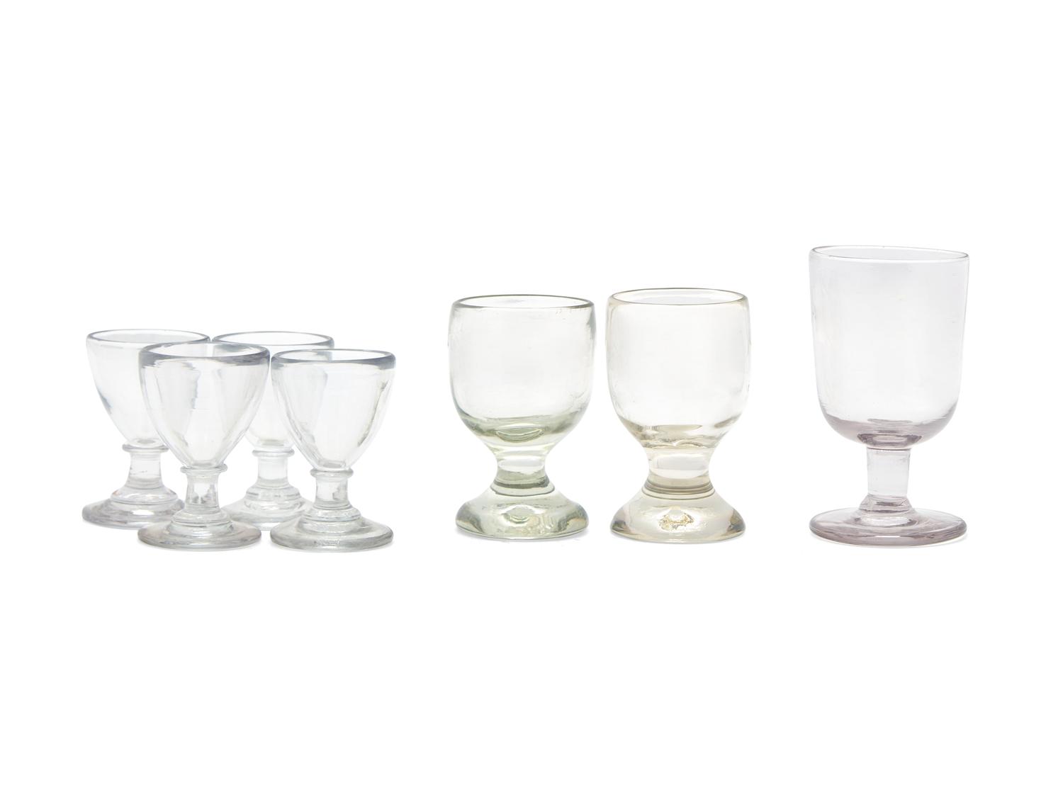 A Group of Seven George III Blown Cordial Glasses