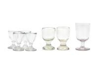 A Group of Seven George III Blown Cordial Glasses