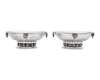 A Pair of Georg Jensen Silver Grapevine Bowls
