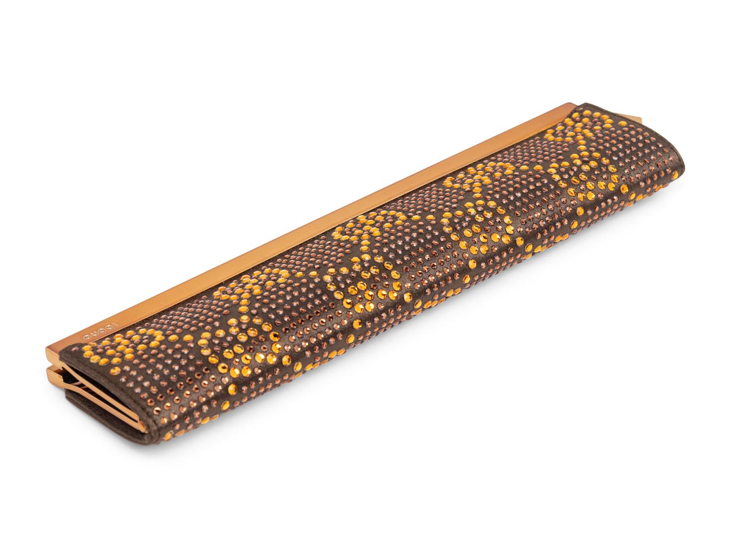 TOM FORD FOR GUCCI, CRYSTAL LOGO EMBELLISHED CLUTCH, 1998