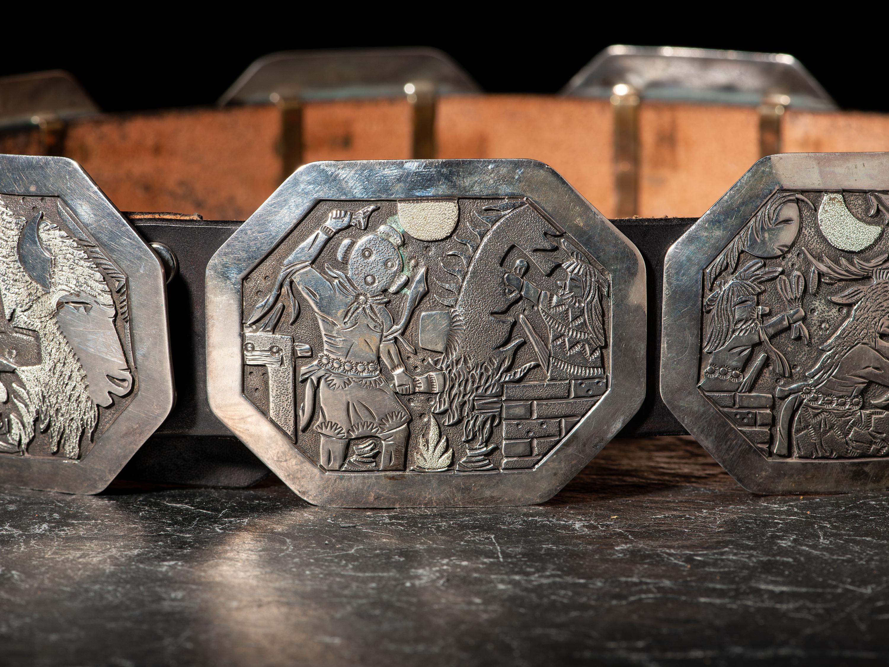 Silver Storyteller Concha Belt, 1994
