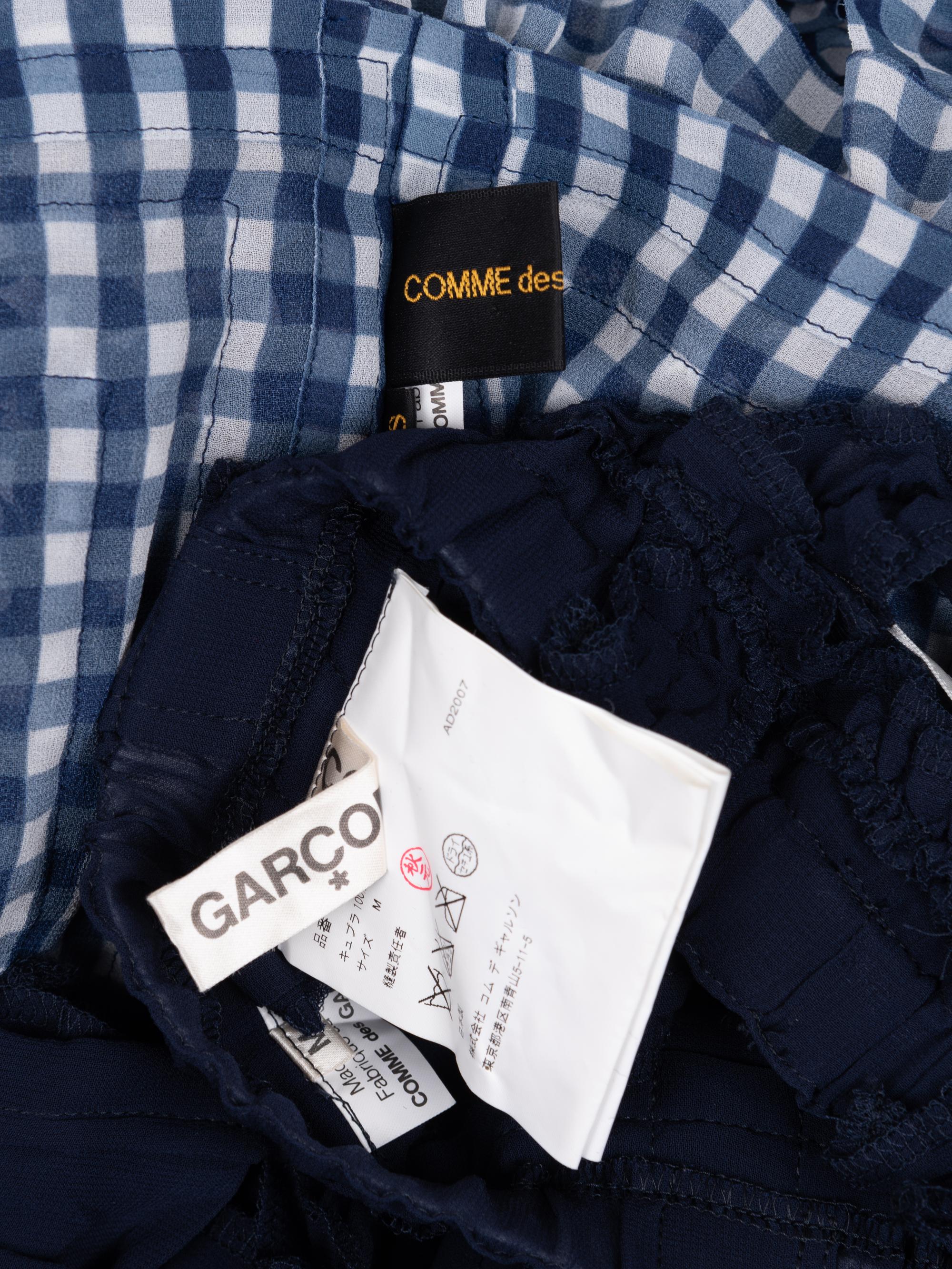 Comme des Garçons Gingham Jacket and Ruffled Skirt, Spring 2008