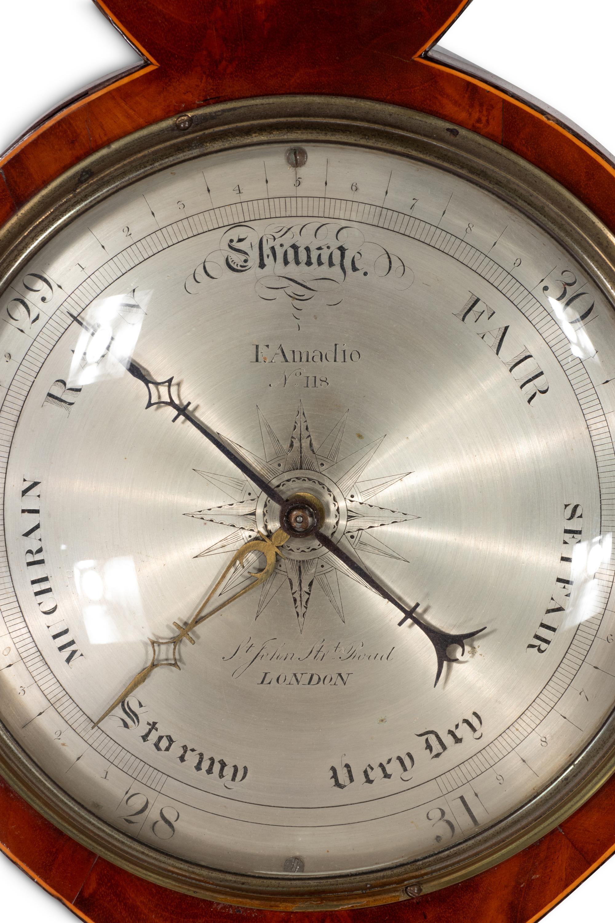 A George III Mahogany Wheel Barometer