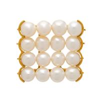 YELLOW GOLD AND CULTURED PEARL NECKLACE ENHANCER