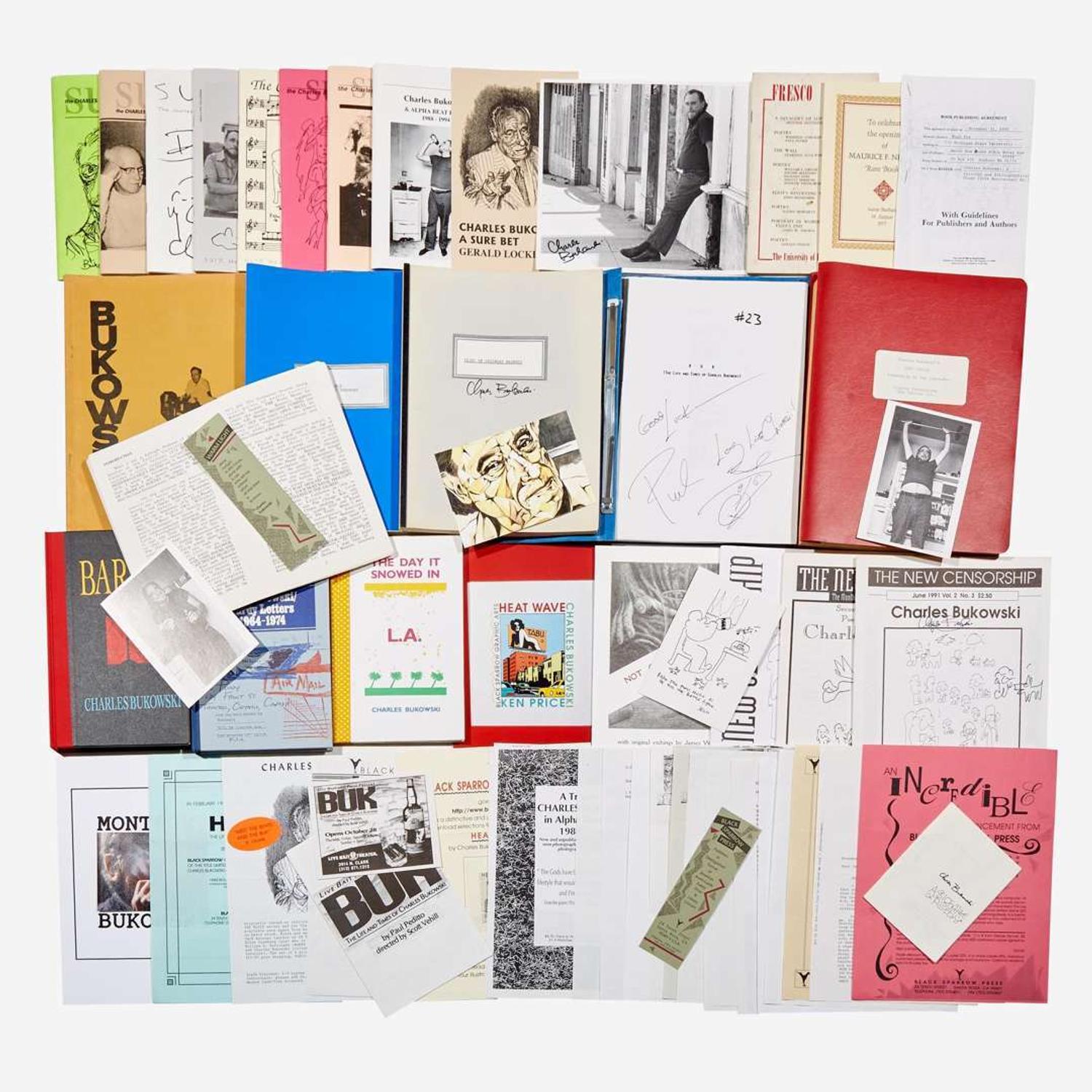 [Counter-Culture] Bukowski, Charles Large Group of Various Titles, Screenplays, and Ephemera