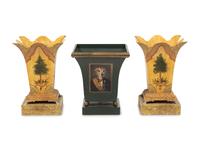 Three Tôle Jardinières