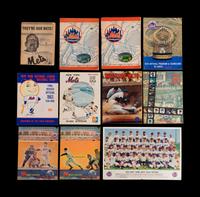 A Group of New York Mets Baseball Cards Ephemera and Signed Autographs