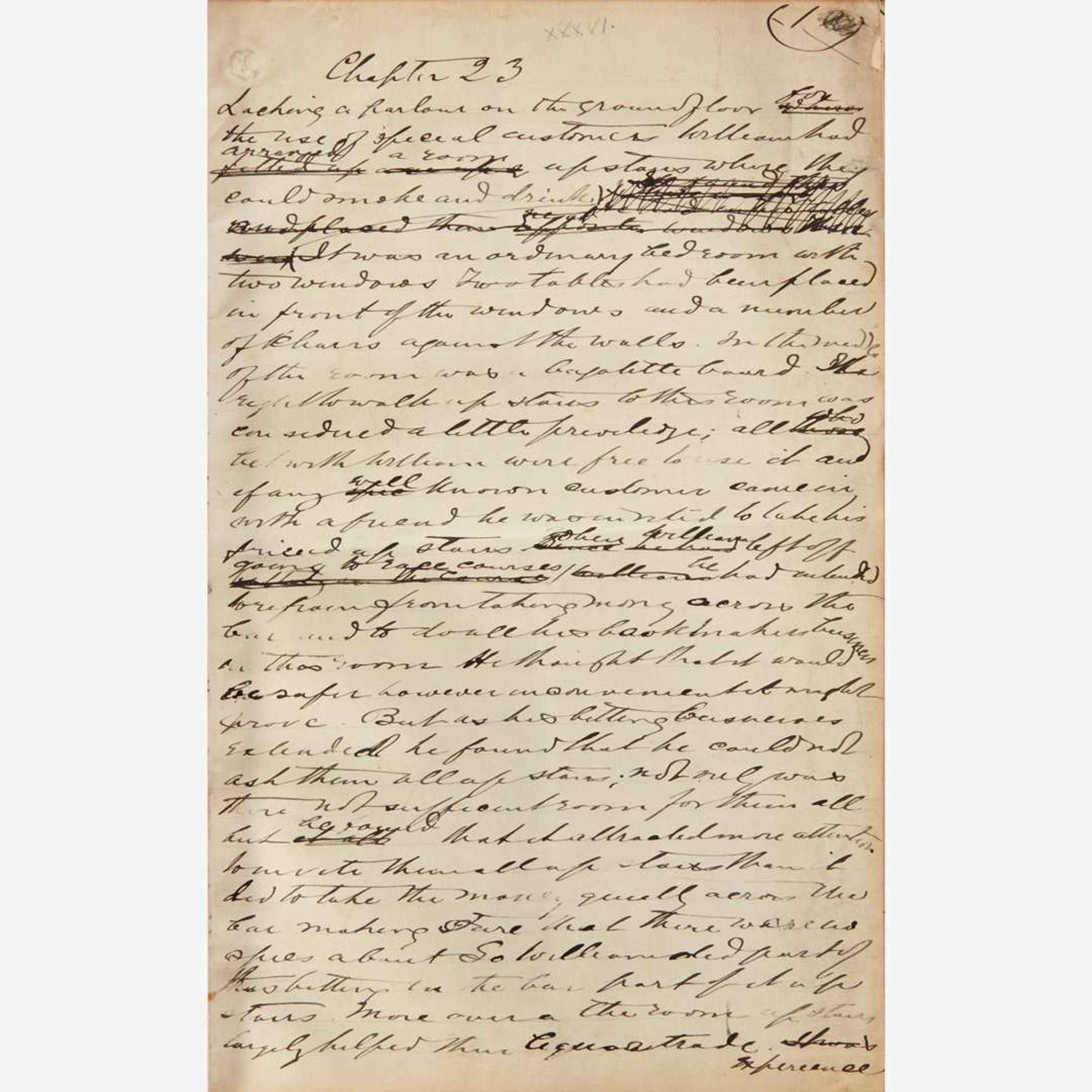 [Literature] Moore, George Autograph Manuscript of Chapters 36 and 37 of "Esther Waters"