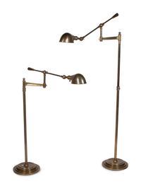 A Pair of Brass Floor Lamps