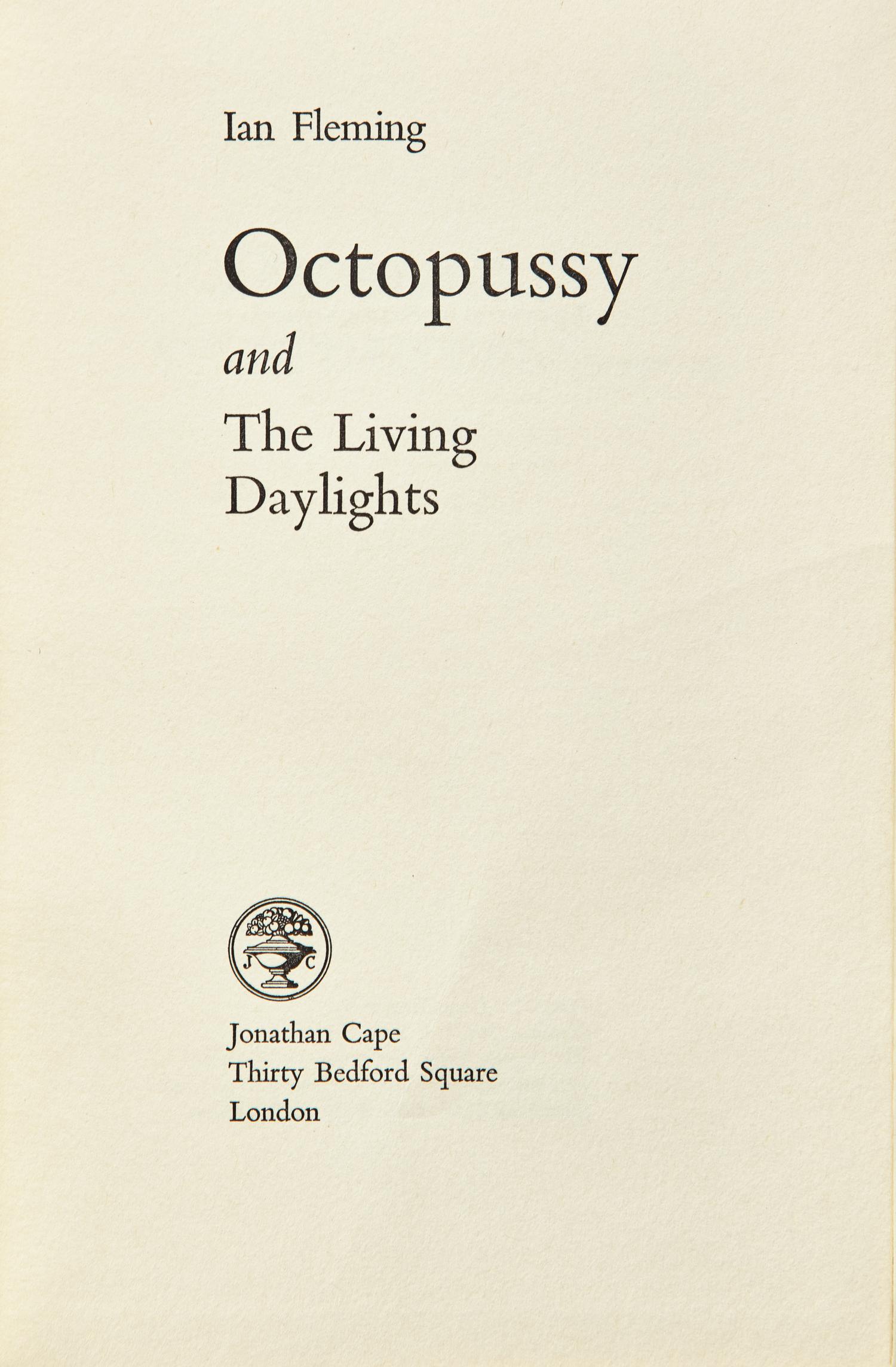 [Literature] Fleming, Ian. Group of 4 First Editions