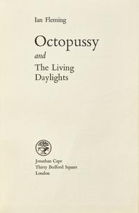 [Literature] Fleming, Ian. Group of 4 First Editions