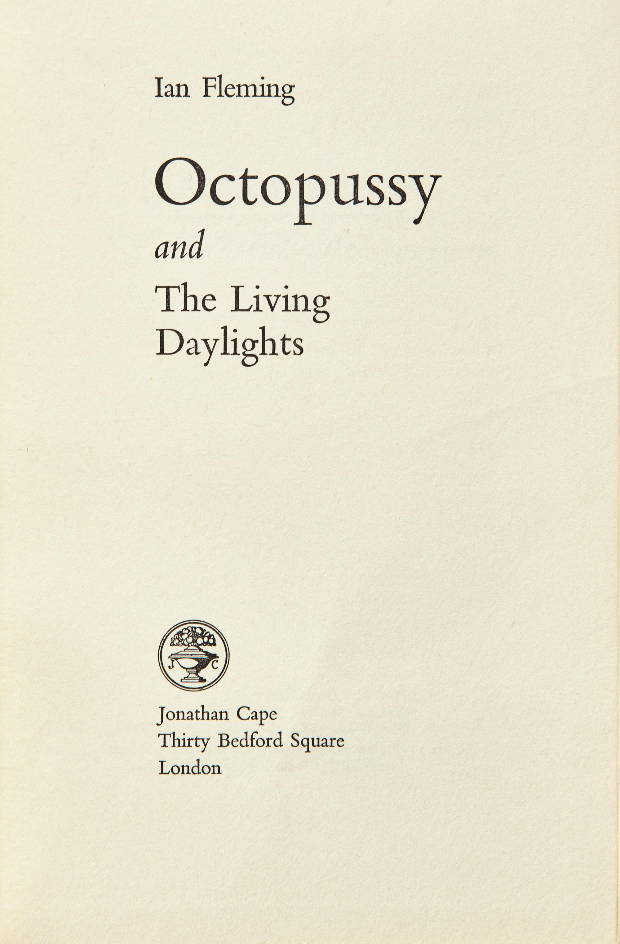 [Literature] Fleming, Ian. Group of 4 First Editions